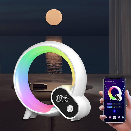 Awaken in Style with the Creative Q Light Analog Sunrise Alarm Clock – Bluetooth Audio